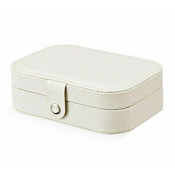 Double-Layer Portable Leather Jewellery Box