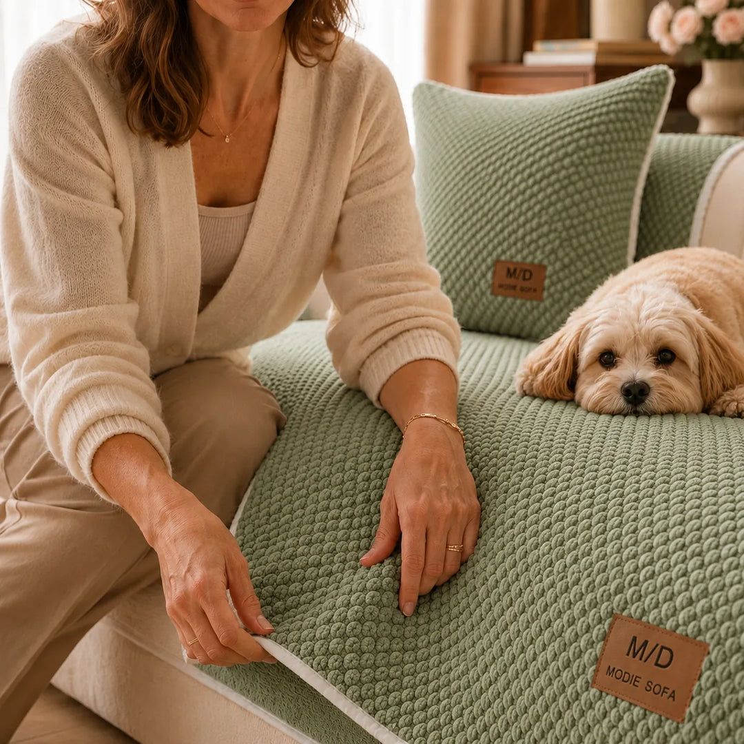 Anti-Slip Pet Sofa Cover – Plush Sofa Protector