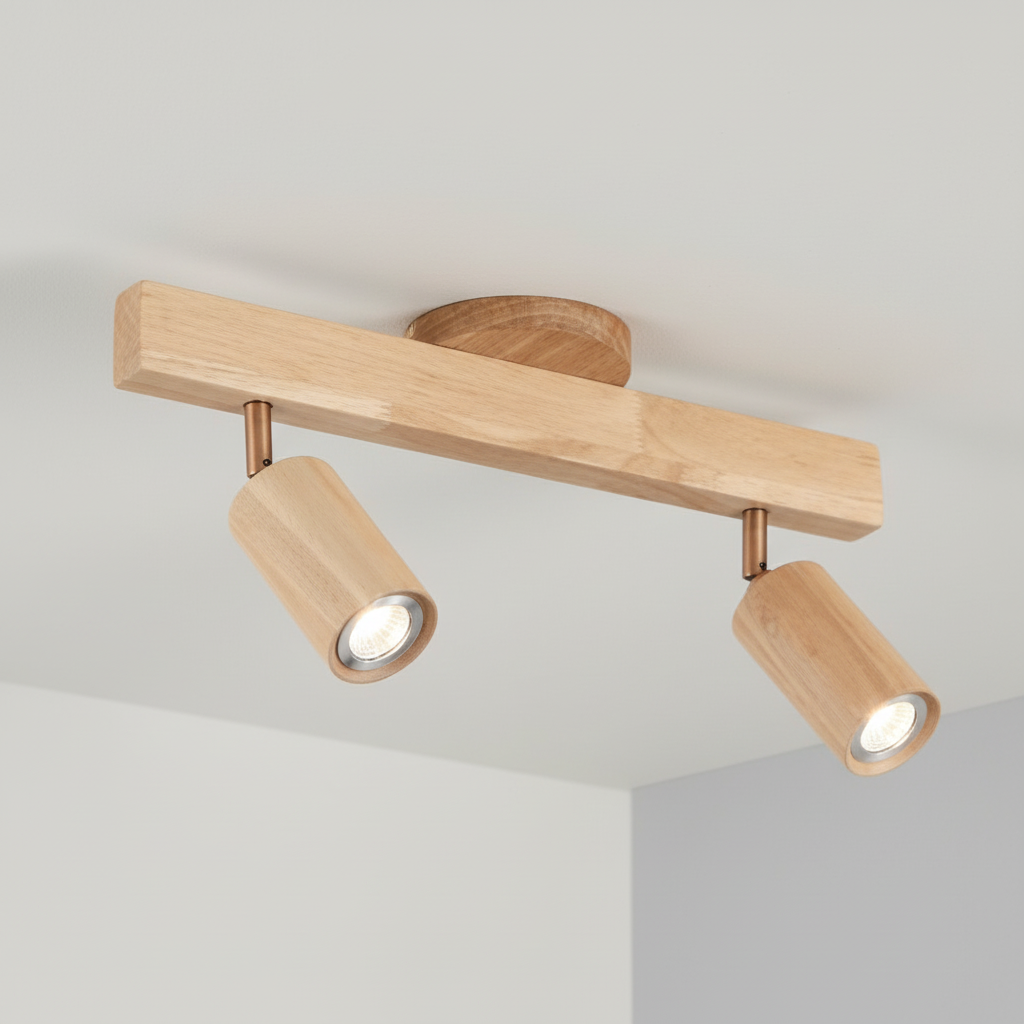Adjustable Spotlight Wooden - Ecobeam