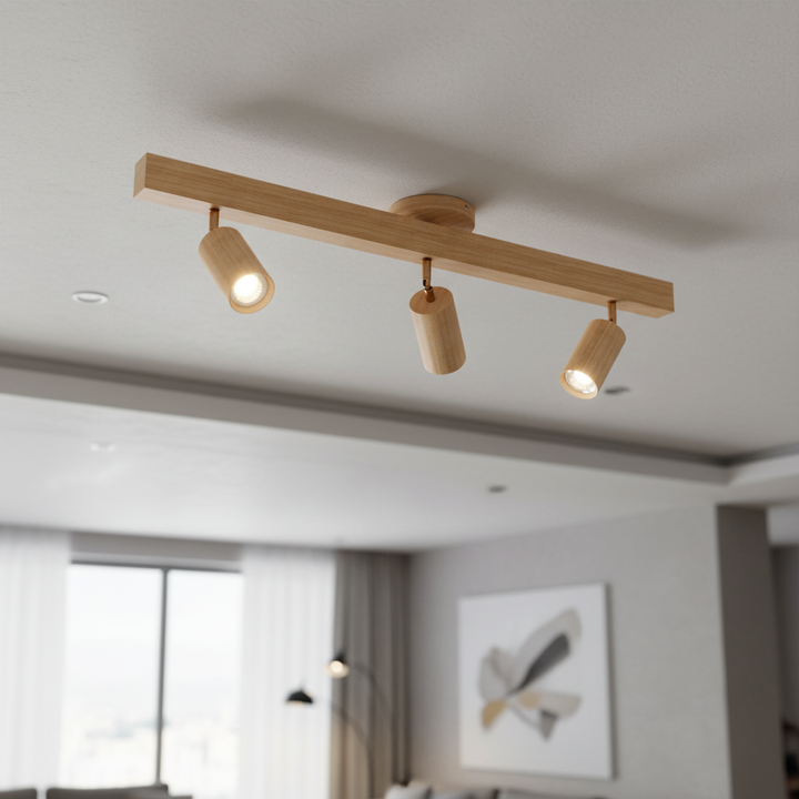 Adjustable Spotlight Wooden - Ecobeam