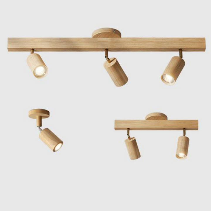 Adjustable Spotlight Wooden - Ecobeam
