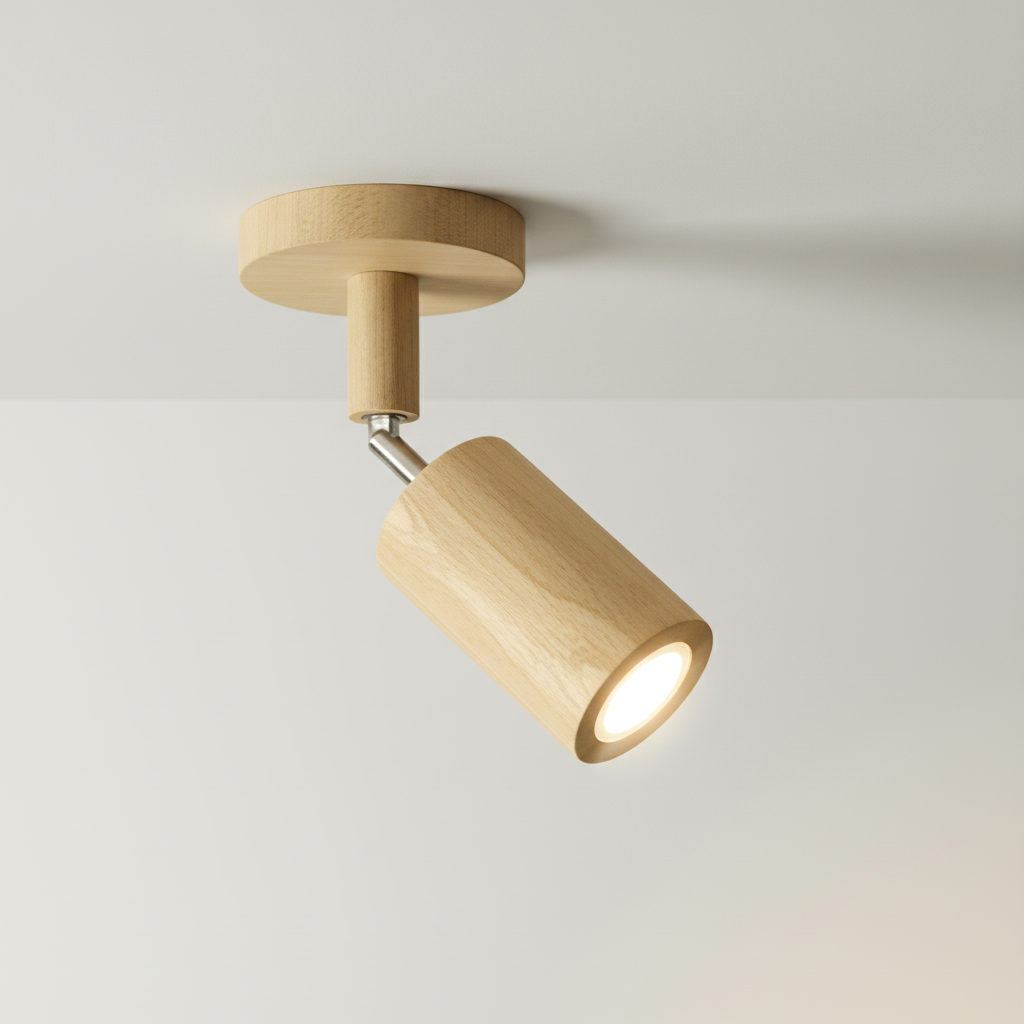 Adjustable Spotlight Wooden - Ecobeam