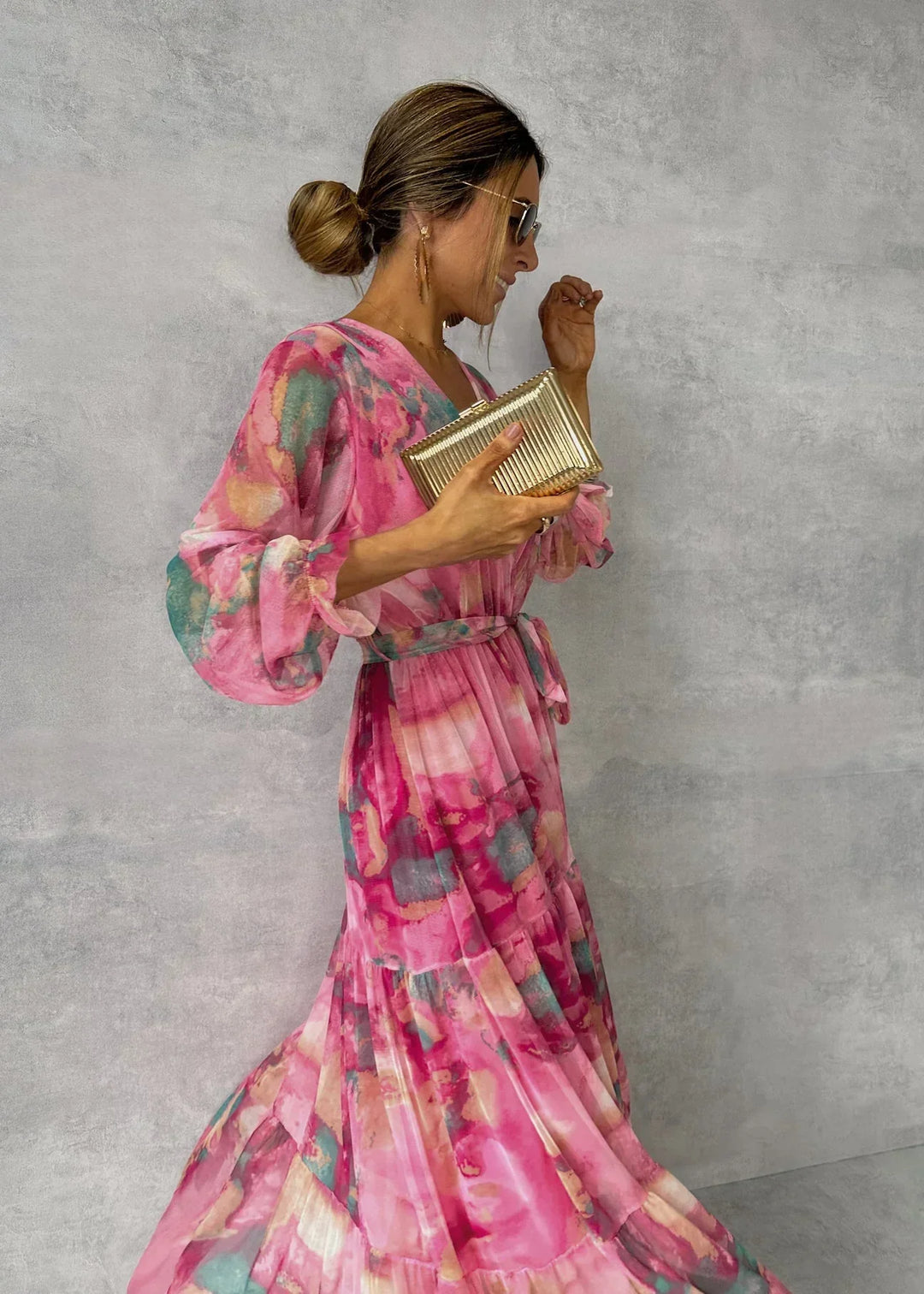 Women's Long Sleeve Summer Dress Modern & Breezy