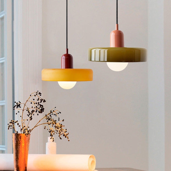 Colourful Bauhaus-Style Pendant Lamp - StiloGlas