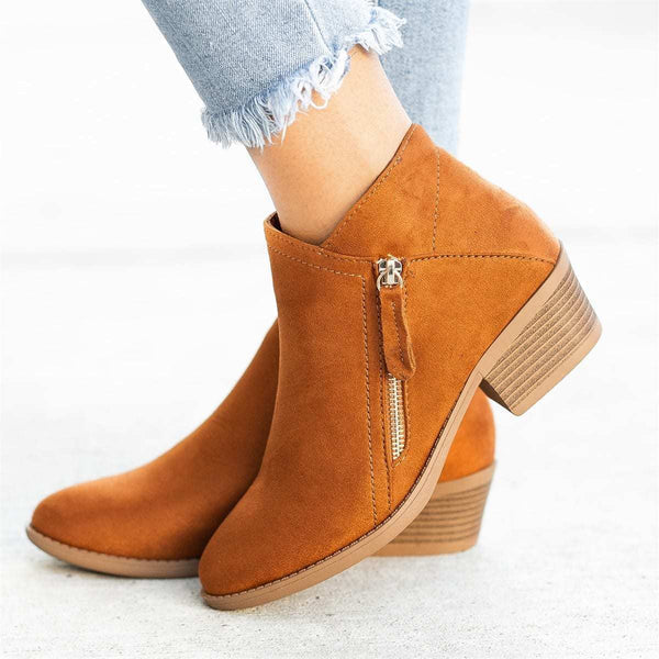 Women's Ankle Length Orthopedic Boots | Zipper
