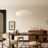 Wabi-Sabi Pendant Light with Paper Shade – Japanese Minimalist Design