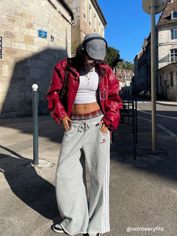 Wide-Leg Comfy Joggers - Janine