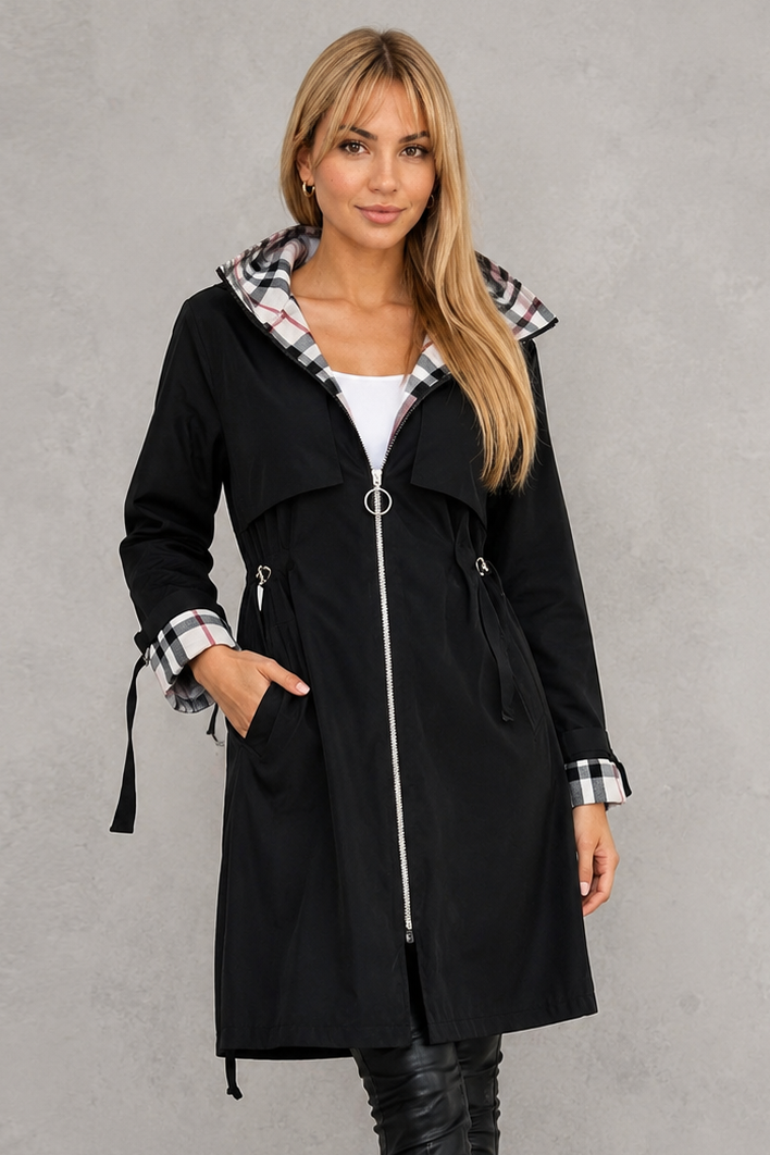 Women's Waterproof Hooded Raincoat – Windproof, Lightweight Jacket