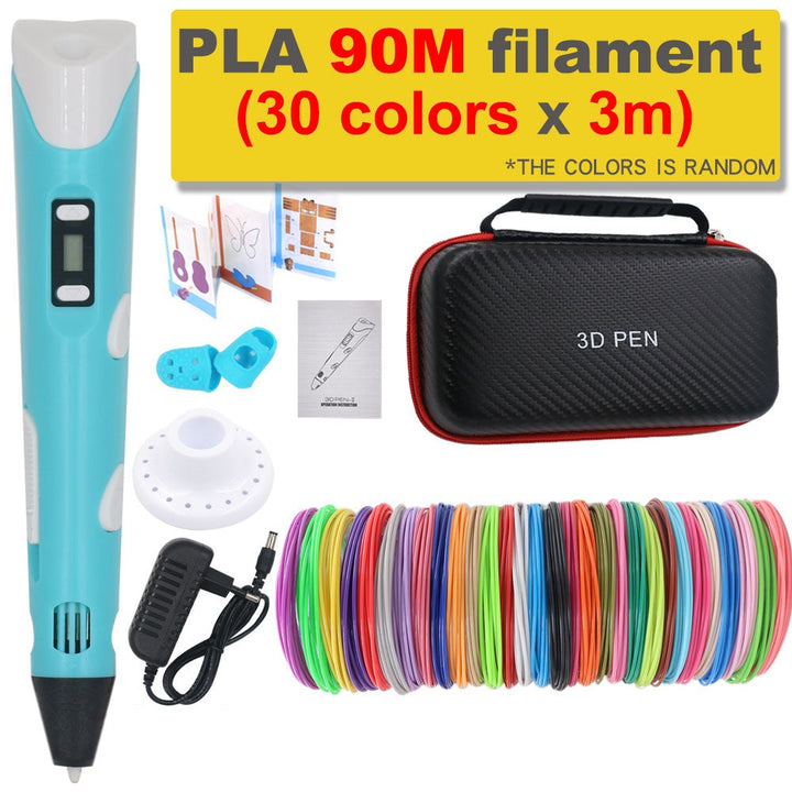 DIY 3D Printing Pen with 200M of PLA Filament, Gift for Children