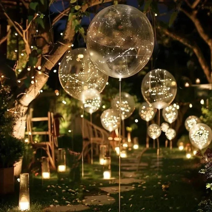 Light-up balloons – party decor with a warm glow | Set of 10