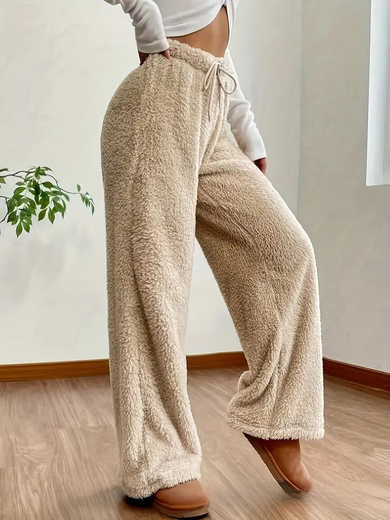 Women's Soft Teddy Sherpa Lounge Trousers – Noémie
