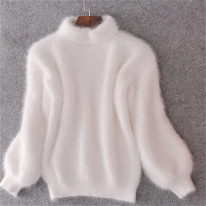 Women's Casual Angora Knit Jumper - Livia