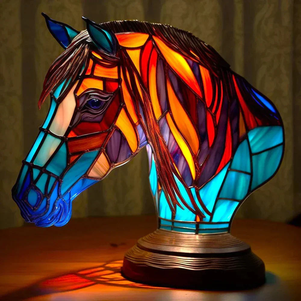 Coloured Glass Animal Lamps – Artistic Table Decoration