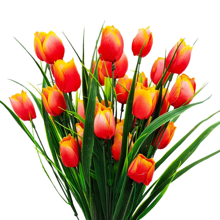 Set of 6 Artificial Tulip Bunches – UV-Resistant and Realistic for Garden and Indoor Decoration