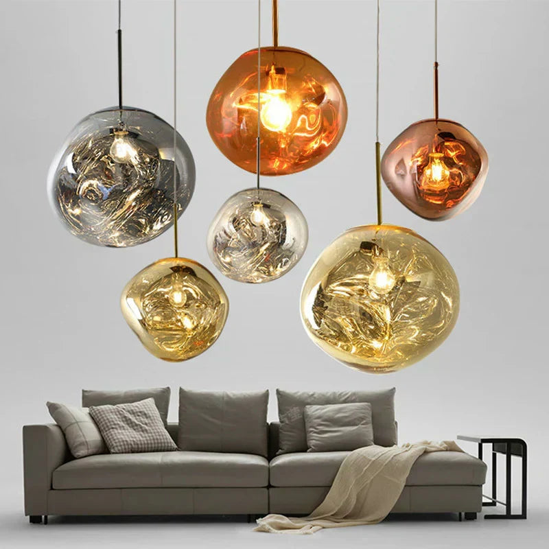 Fjordline Nordic Pendant Lamp with Clear Glass for Kitchens and Living Rooms