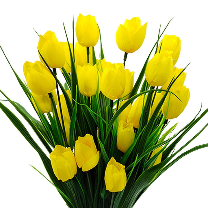 Set of 6 Artificial Tulip Bunches – UV-Resistant and Realistic for Garden and Indoor Decoration