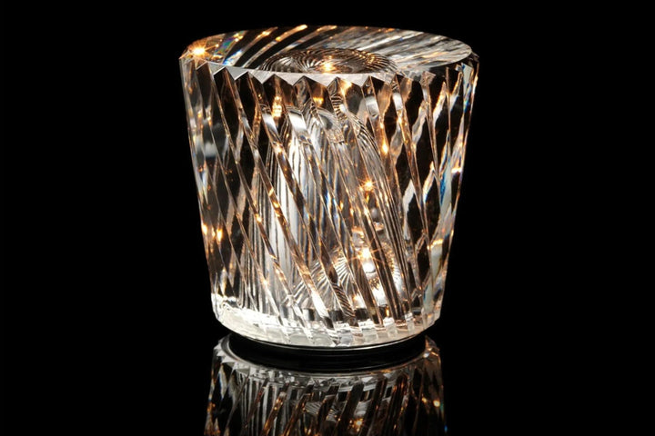 Rechargeable Crystal Table Lamp with Diamond Design – Luxury Edition