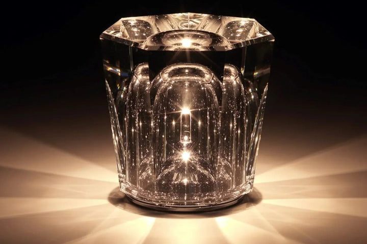 Rechargeable Crystal Table Lamp with Diamond Design – Luxury Edition