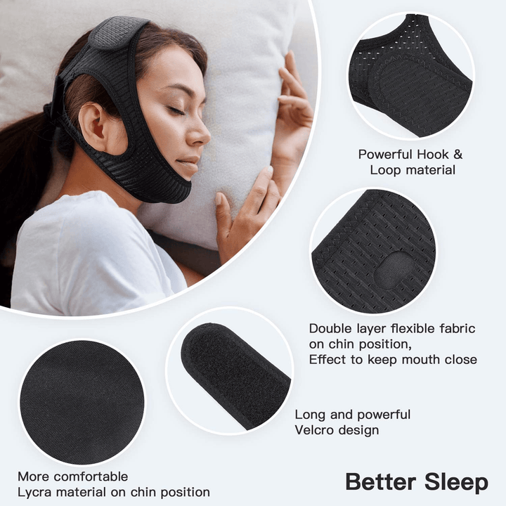 OrthoPlus - Kinriem Anti-Snoring Chin Strap - Effective Solution Against Snoring