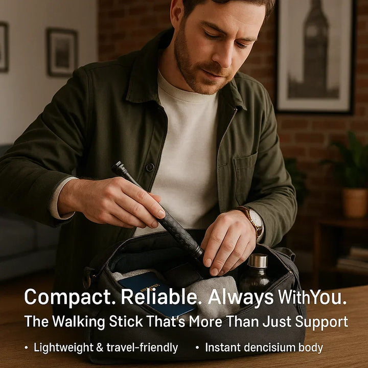 Automatic Self-Defence Walking Stick for Hiking and Urban Safety