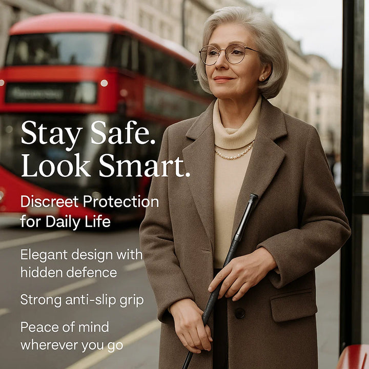 Automatic Self-Defence Walking Stick for Hiking and Urban Safety