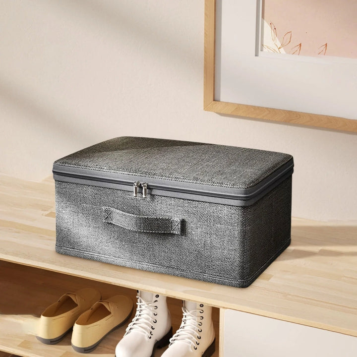 Storage Box with Fabric Lid | Foldable and Compact | Faltiva