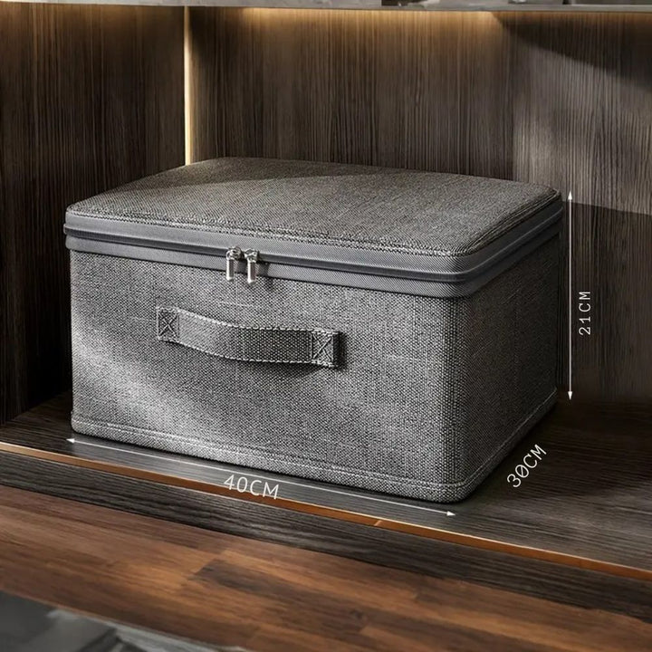 Storage Box with Fabric Lid | Foldable and Compact | Faltiva