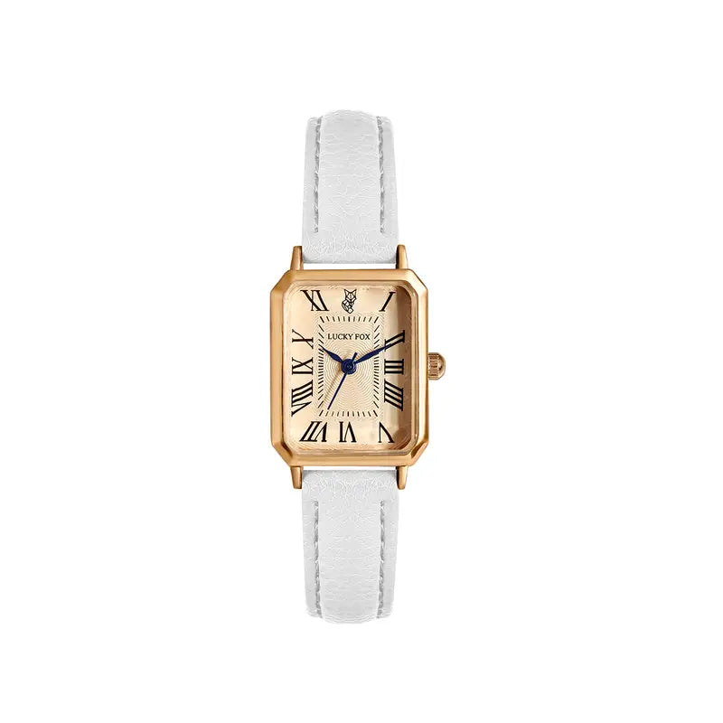 Elegant gold watch with a refined little stone