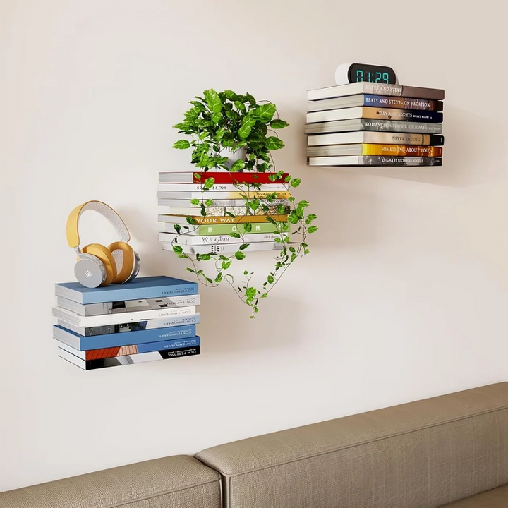 Invisible Bookshelf - Hidden Floating Wall Bracket