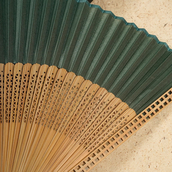 Bamboo Silk Fan