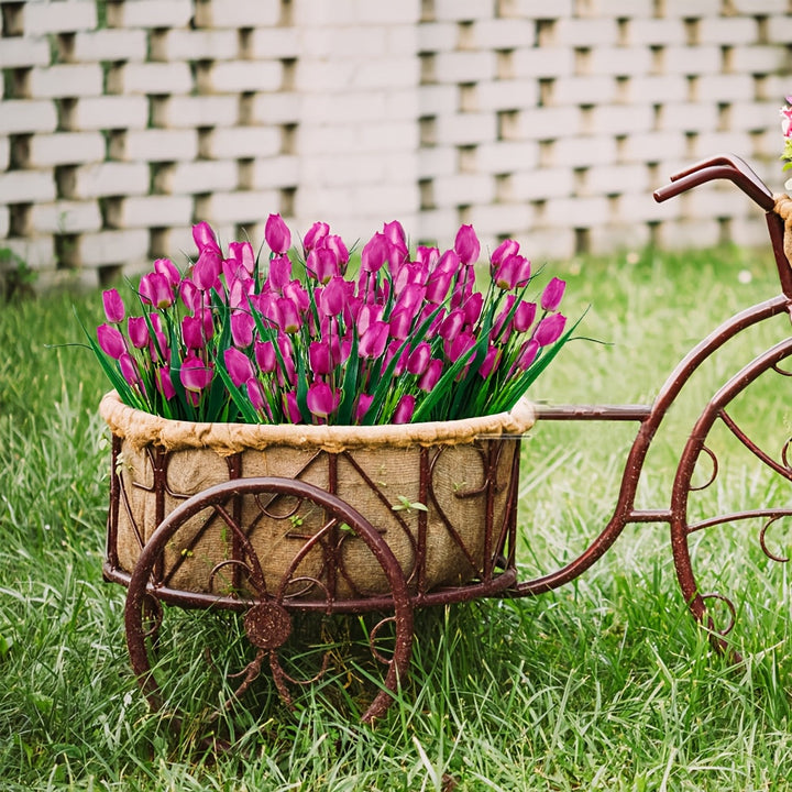 Set of 6 Artificial Tulip Bunches – UV-Resistant and Realistic for Garden and Indoor Decoration