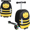 2-in-1 Kids' Scooter Suitcase with LED Wheels