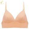 Backless Bra Low Back Seamless Wireless Adjustable Straps Triangle Cups Deep