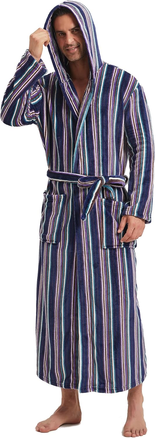 Men's Lightweight Fleece Summer Dressing Gown – James