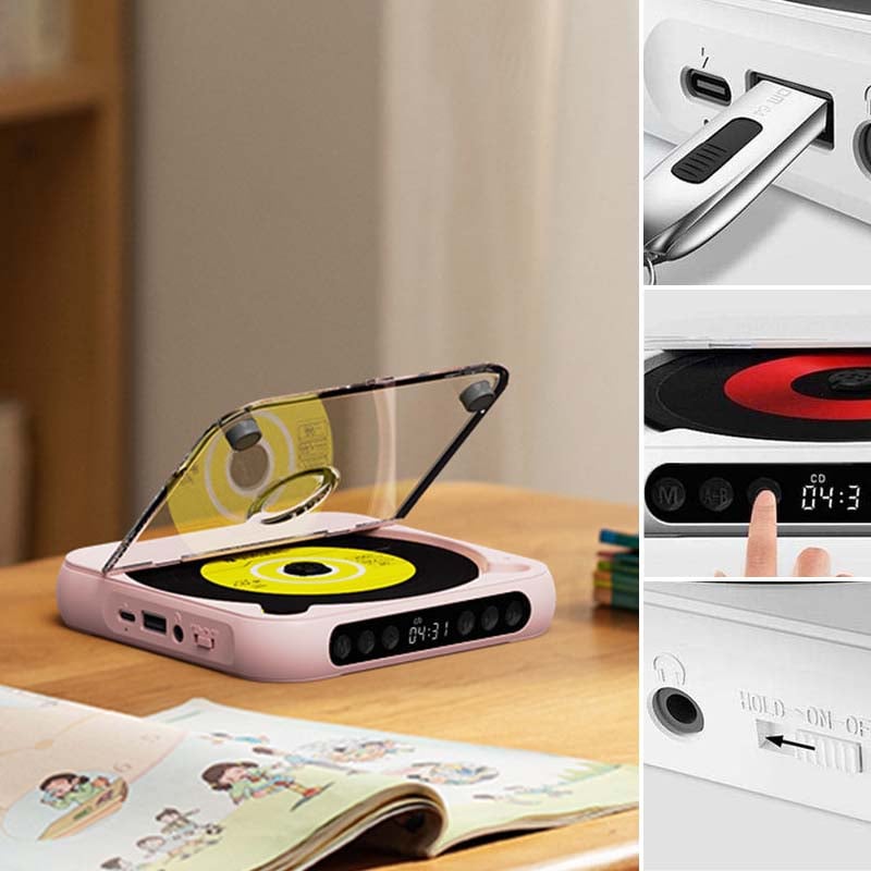 Portable CD Player - Bluetooth | Hi-Fi Audio | Various Colours