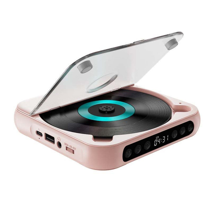Portable Bluetooth CD Player with Hi-Fi Sound – 4 Colours
