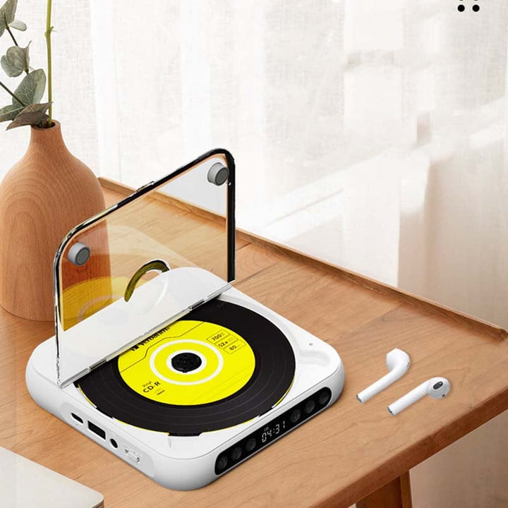 Portable Bluetooth CD Player with Hi-Fi Sound – 4 Colours