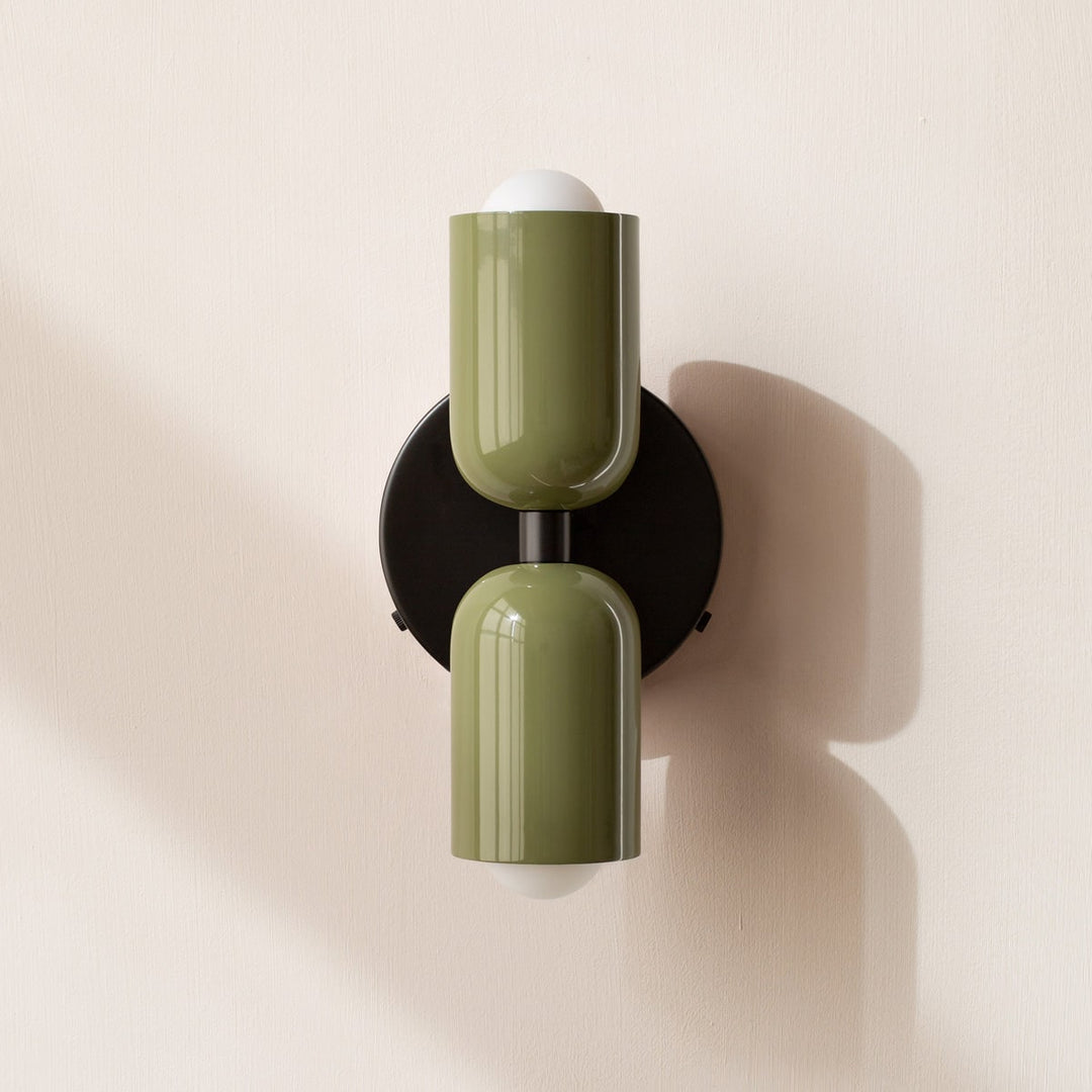 Wall Sconce Lighting with Adjustable Double Heads and Vintage Design