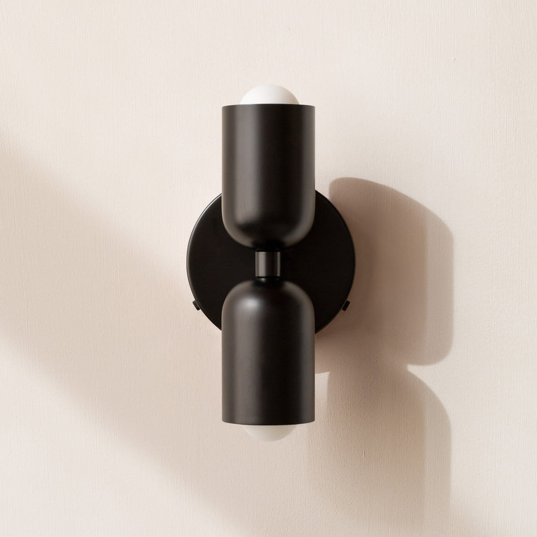 Wall Sconce Lighting with Adjustable Double Heads and Vintage Design