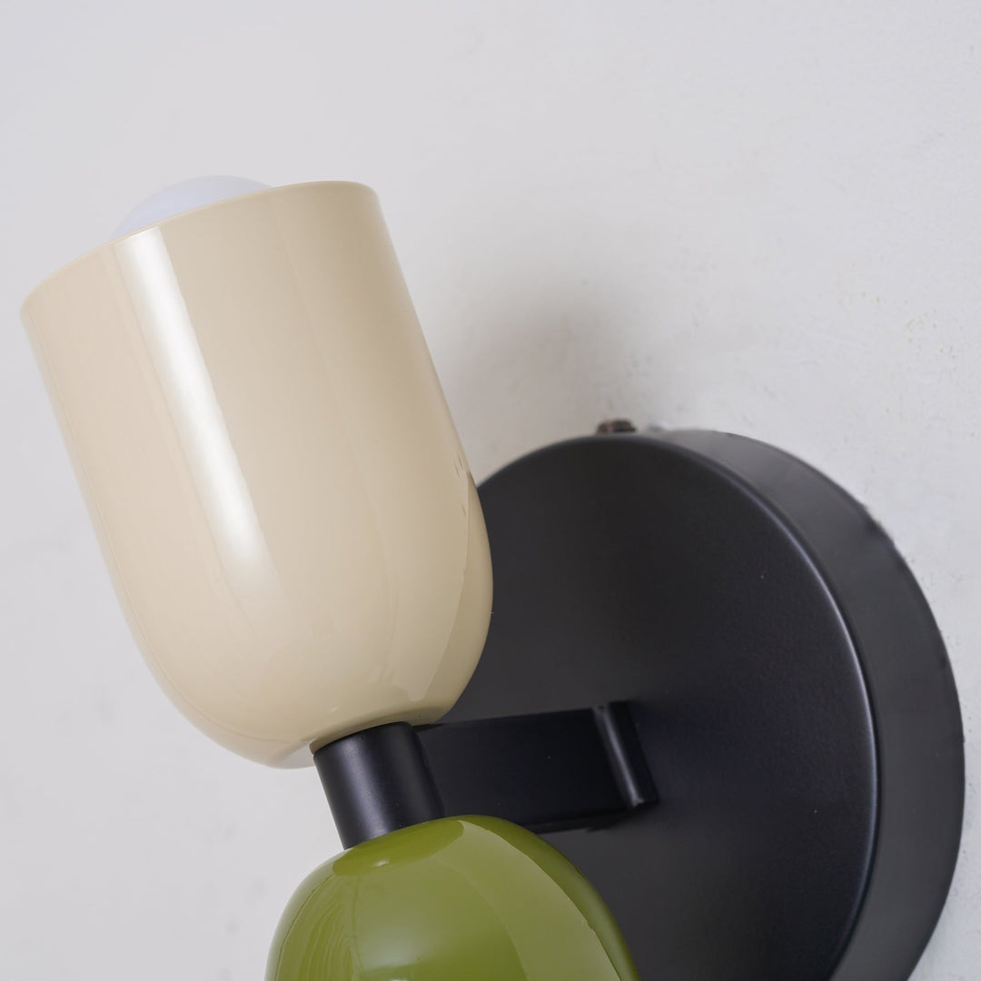 Wall Sconce Lighting with Adjustable Double Heads and Vintage Design