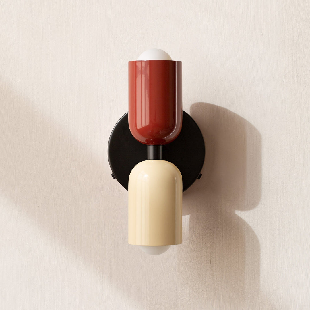 Wall Sconce Lighting with Adjustable Double Heads and Vintage Design