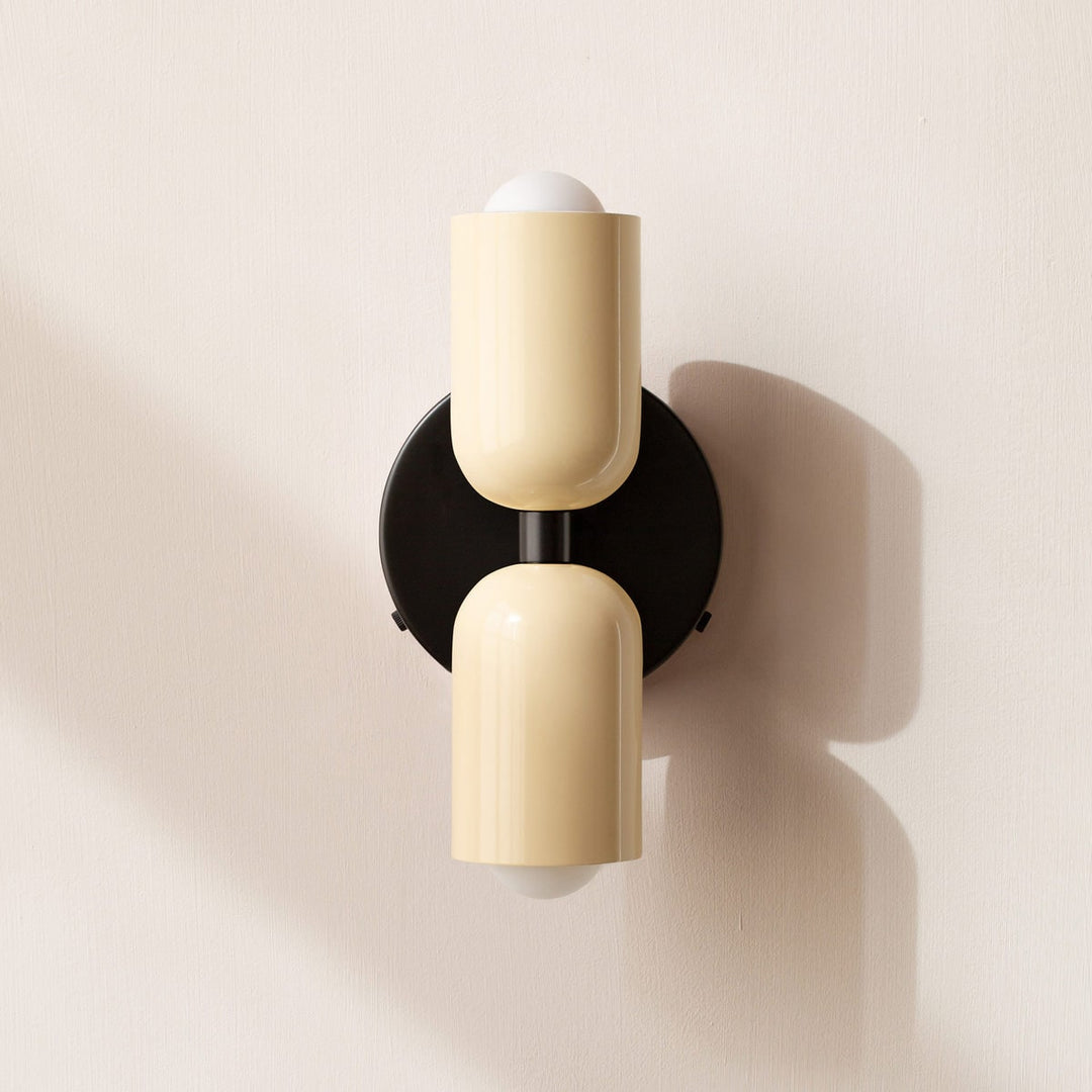 Wall Sconce Lighting with Adjustable Double Heads and Vintage Design