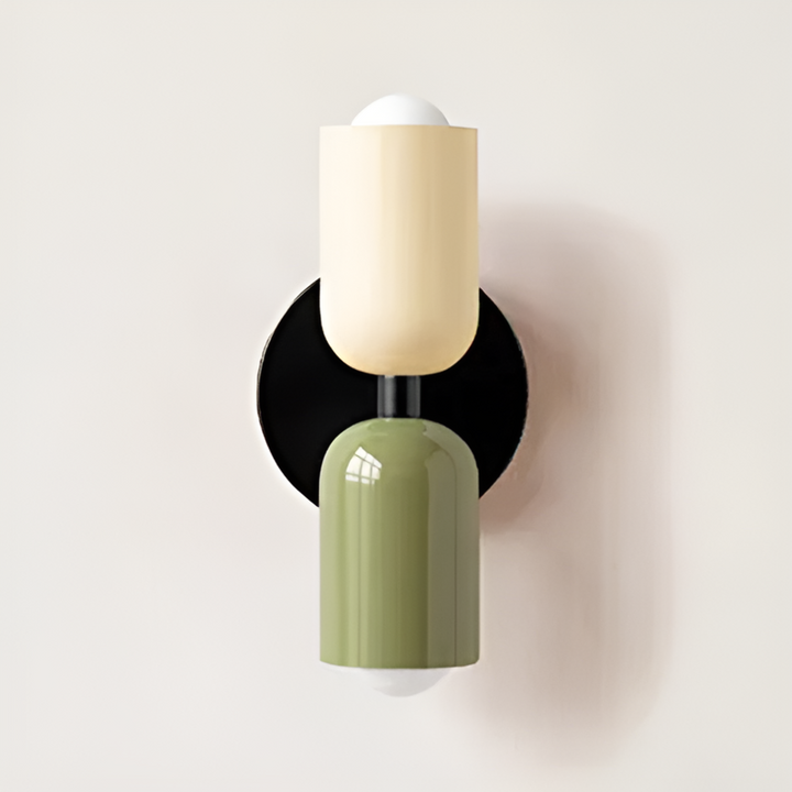 Wall Sconce Lighting with Dual Capsule Shades