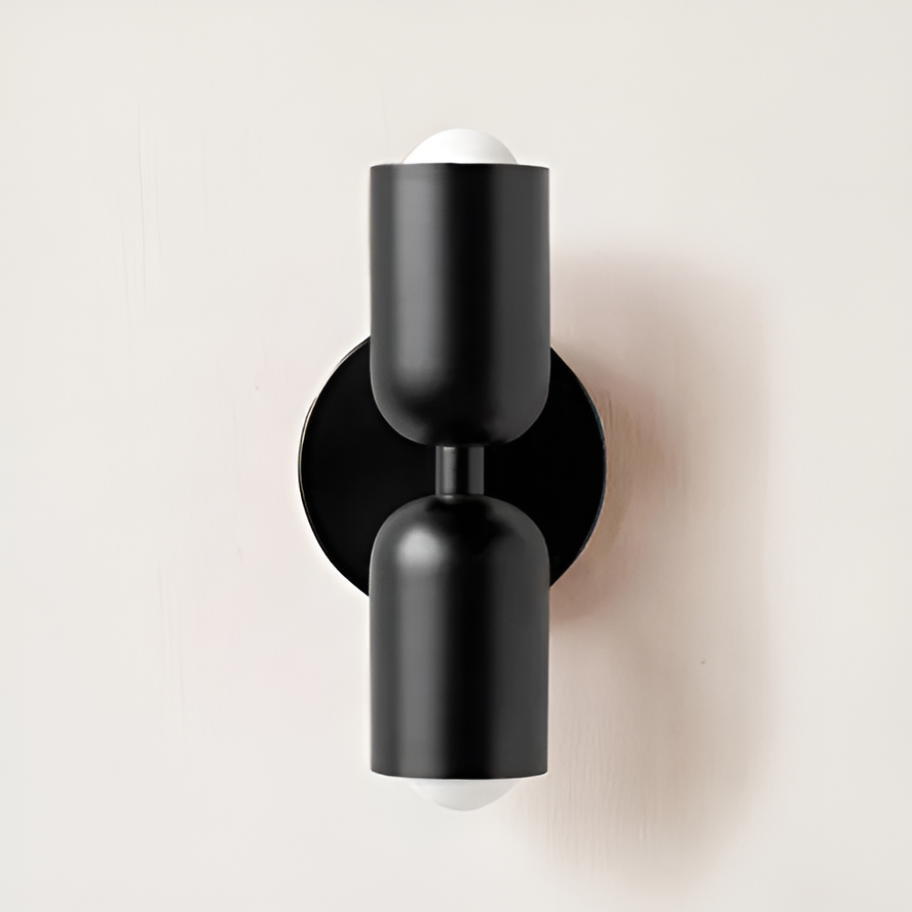 Wall Sconce Lighting with Dual Capsule Shades