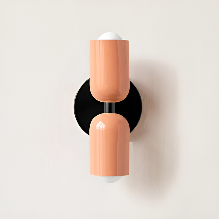 Wall Sconce Lighting with Dual Capsule Shades