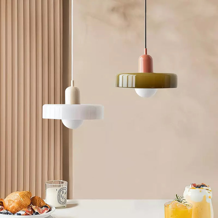 Colourful Bauhaus-Style Pendant Lamp - StiloGlas