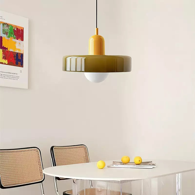 Colourful Bauhaus-Style Pendant Lamp - StiloGlas