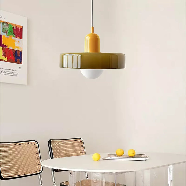Colourful Bauhaus-Style Pendant Lamp - StiloGlas