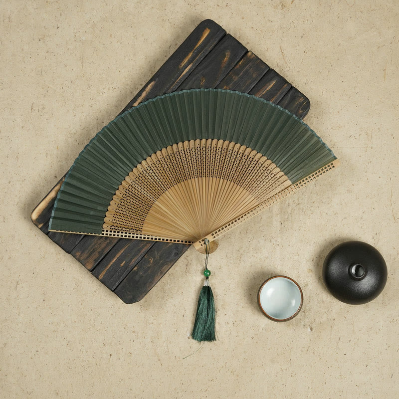 Bamboo Silk Fan