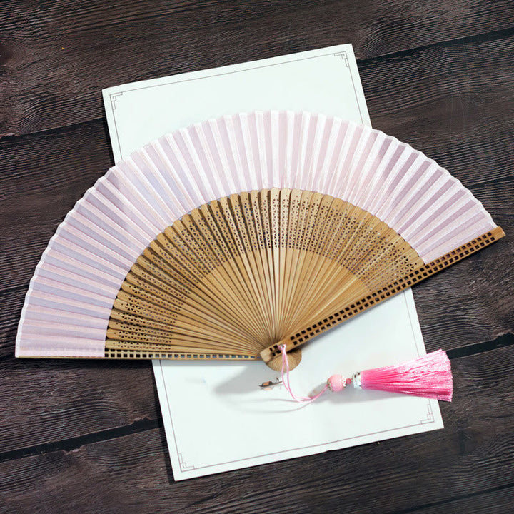 Bamboo Silk Fan